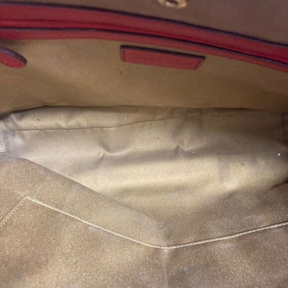 ANTONIO MELANI Women’s‎ Red Leather Tote Handbag Work Computer Bag 13.5X5X11.5 - Picture 11 of 12